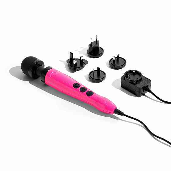 Вібромасажер DOXY Die Cast 3 Hot Pink, дуже потужний, живлення 220В, металевий корпус Sex Aura Київ
