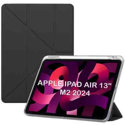 Чехол для планшета Armorstandart Ultra Slim Origami Transparent Apple iPad Air 13" M2 2024 Black (711695) Винница