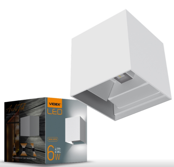 LED Світильник архітектурний VL-AR04-062W 6W 2700K 220-240V IP54 Videx Житомир