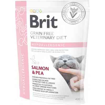 Сухой корм для кошек Brit GF VetDiets Cat Hypoallergenic 400 г (8595602528387) Винница