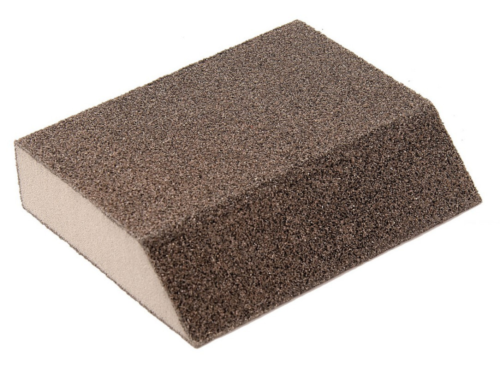 Губка для шліфування MASTERTOOL ТРАПЕЦІЯ Р60 110×90×25 мм 08-0606 Коломыя - изображение 1