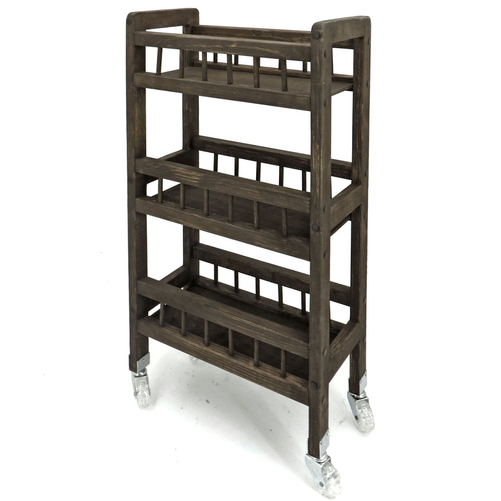 Етажерка для ванної на коліщатах "Ламонт" мокко Миколаїв - фото 1