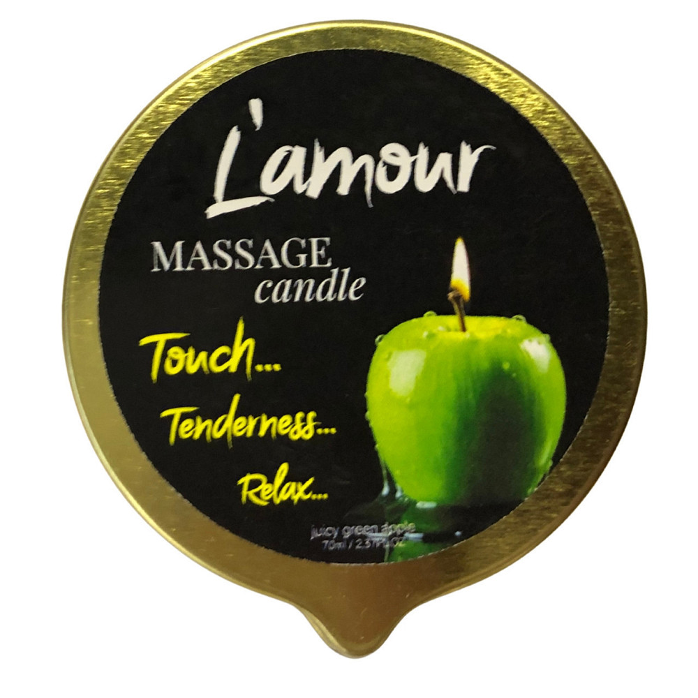 Массажная свеча L'amour Juicy Apple золотая, 70 мл Sex Aura Киев - изображение 1