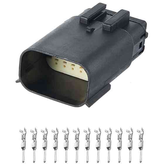 Електричний з'єднувач, 12-контактний, Фара, Чорний, Пластик Київ