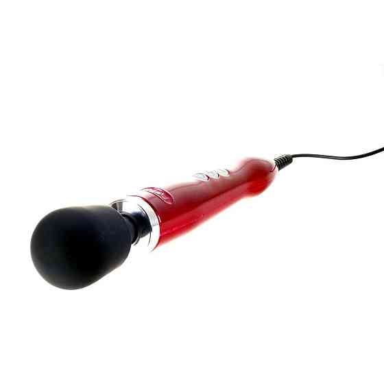 Вібромасажер DOXY Die Cast Red, дуже потужний, живлення 220В, металевий корпус Sex Aura Київ