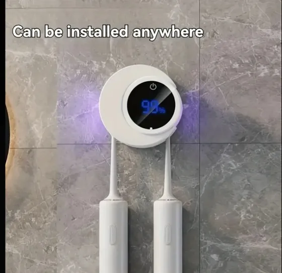 Автоматический настенный держатель-стерилизатор для зубных щеток с УФ-дезинфекцией, стерилизатор с дисплеем Коломия