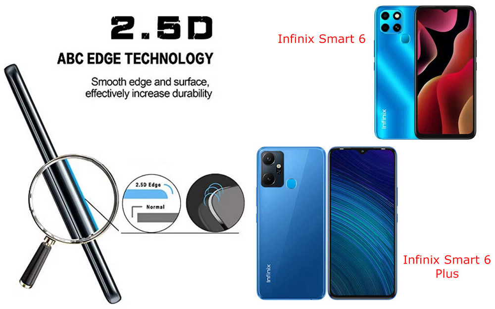 Защитное стекло ArmorGlass для Infinix Smart 6, Smart 6 Plus – устойчивое к царапинам и ударам Киев - изображение 2