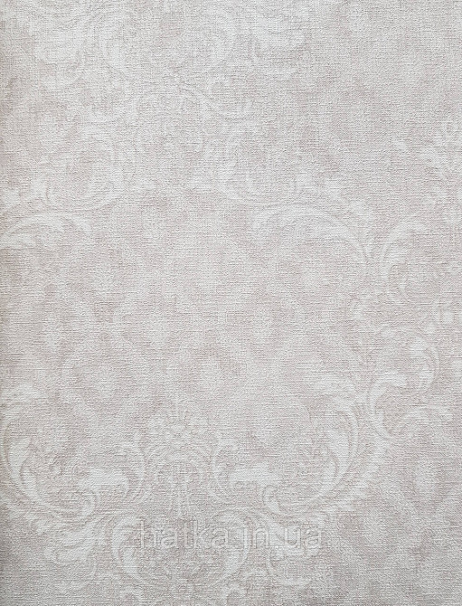 Шпалери вінілові на флізеліні гарячого тиснення DU&KA 1.06х10 вензель основа під штукатурку сірі коричневі Київ - фото 3