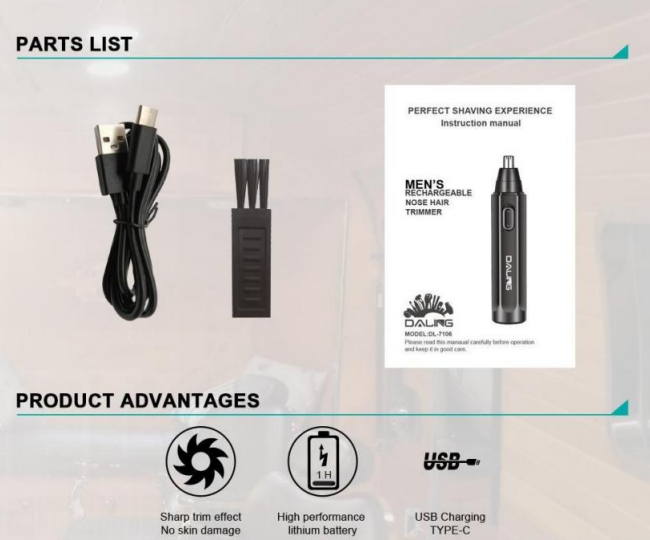 Триммер DALING DL-7106, 3W Днепр - изображение 2