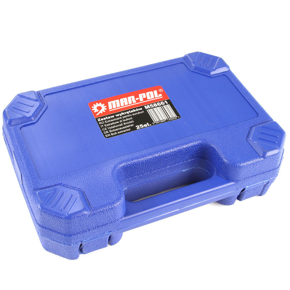 Набор экстракторов для выкручивания сломанных болтов и гаек 25 предметов Mar-Pol (M58661) Нововолынск - изображение 5