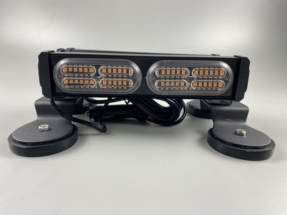 Стробоскоп LED 2 секции двухсторонний световой сигнальный, LED-балка крепление двойной магнит универсальный Мукачево - изображение 2