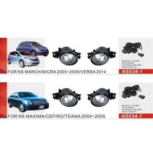 Дополнительные фары Nissan NS-034L с LED-12V9W и LED-1W, 2 в 1 с электропроводкой Харьков