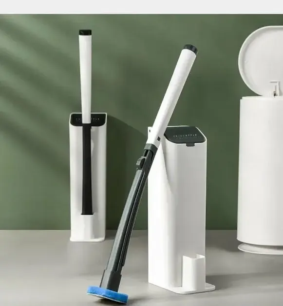 Универсальная щетка для уборки ванной со сменными насадками MTS clip type removable toilet brush Коломия - фото 1