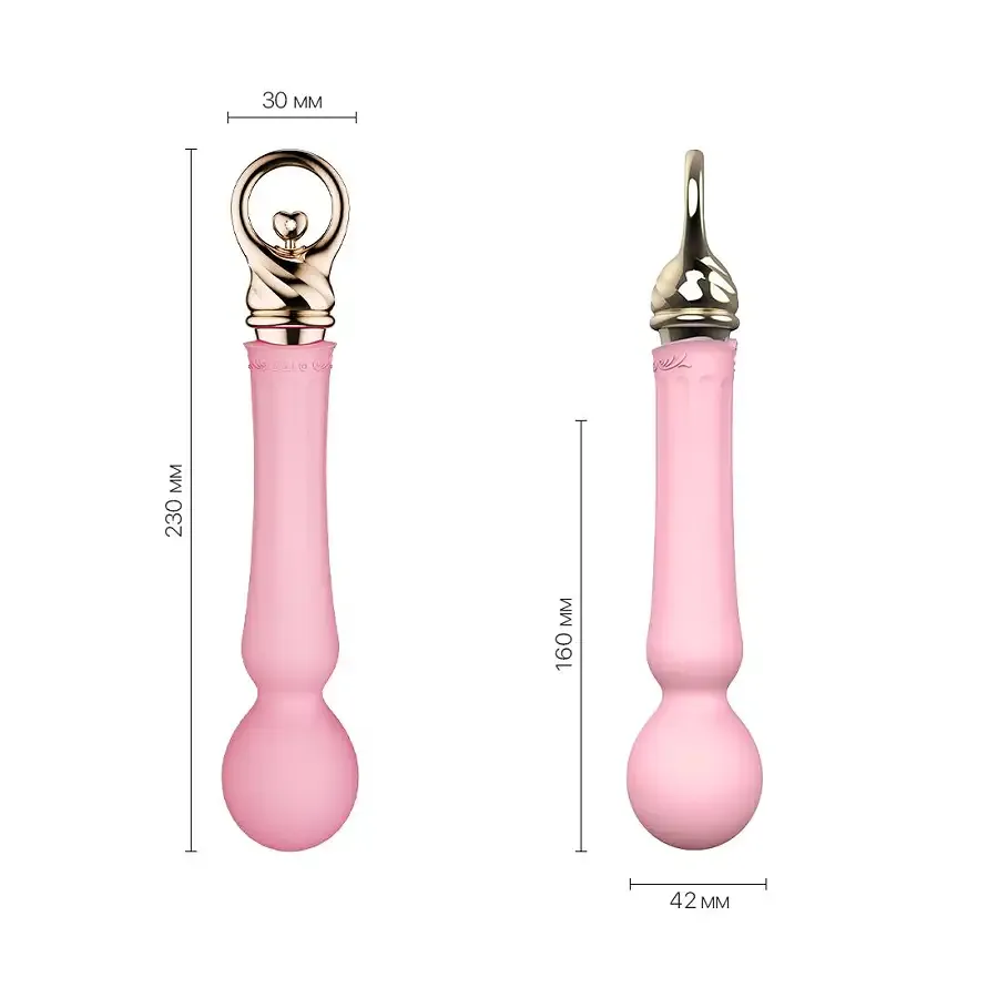 Вібромасажер із підігрівом Zalo Sweet Magic - Confidence Wand Fairy Pink Львів - фото 2