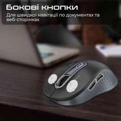 Мишка Promate Ken Wireless/Bluetooth Black (ken.black) Вінниця