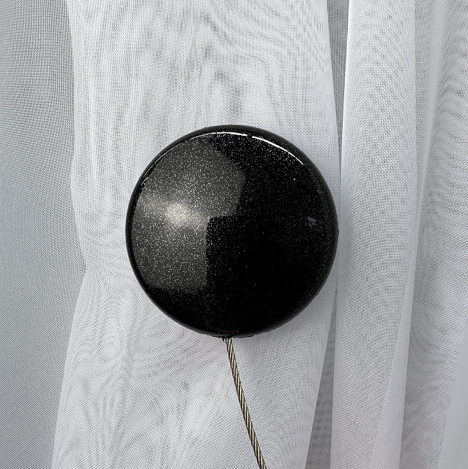 Магниты для штор и гардин Круг 2 шт Черный (81-286) Киев - изображение 2