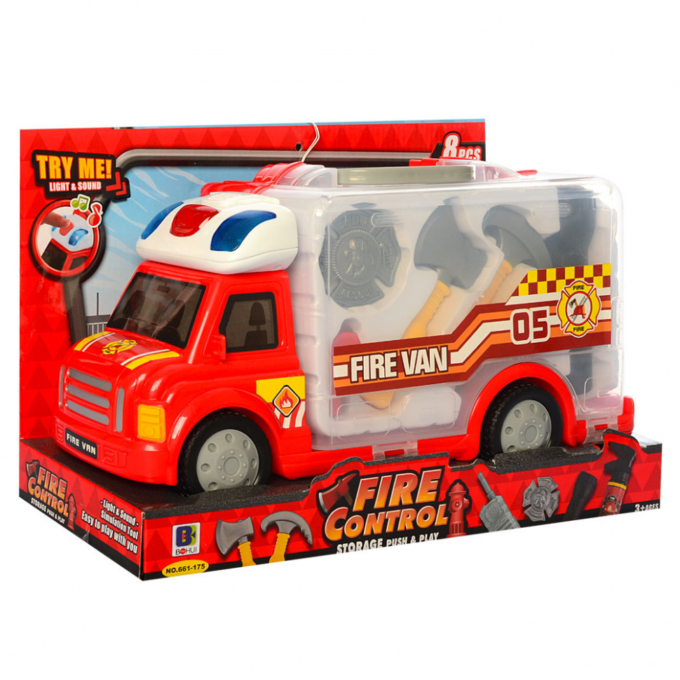 Ігровий набір Пожежного з машинкою 661-175 машинка зі світлом Вінниця - фото 1