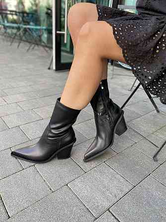 Nikos Черевики жіночі Niko`s 2478 чорні (весна-осінь, шкіра натуральна) (5644) 37 Коломия