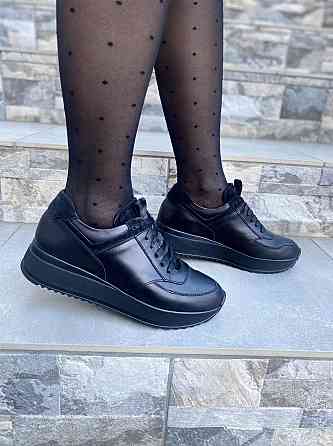 EMELI Кросівки жіночі EMELI 701/1 чорні (весна-осінь, шкіра+замша натуральна) (4122) Коломия