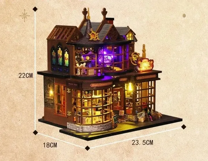 3D Румбокс DIY House Будинок скарбів + Пилозахисний купол (ES016-B) Київ - фото 6