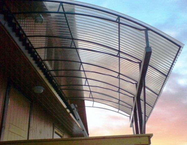 Полікарбонатний шифер TOMO Plex  текстурована   прозора трапеція 2000х1045х1.1 мм Львів - фото 4