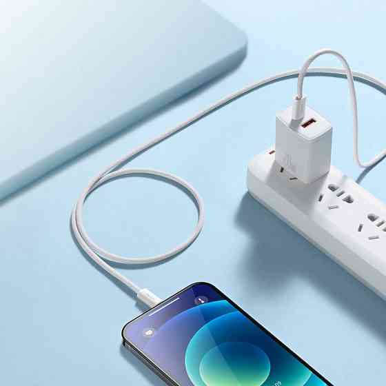Кабель Baseus Dynamic Series Fast Charging Type-C to Lightning 20W 1м білий Львів
