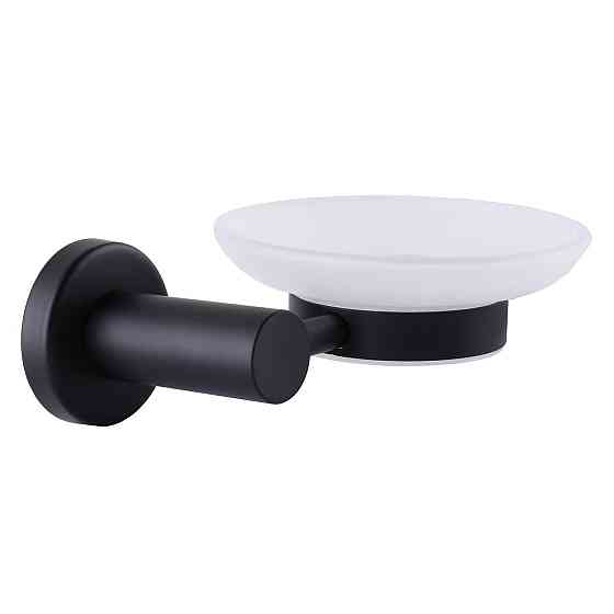 Мыльница Globus Lux BS8408 черная матовая SUS304 (000021388) Киев