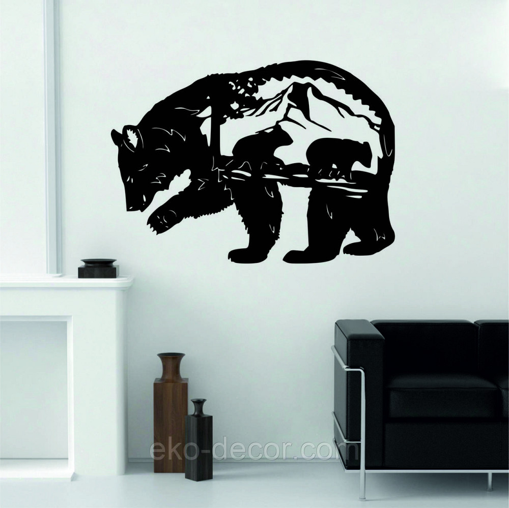 Декоративное настенное Панно «Медведь», Декор на стену Киев - изображение 5