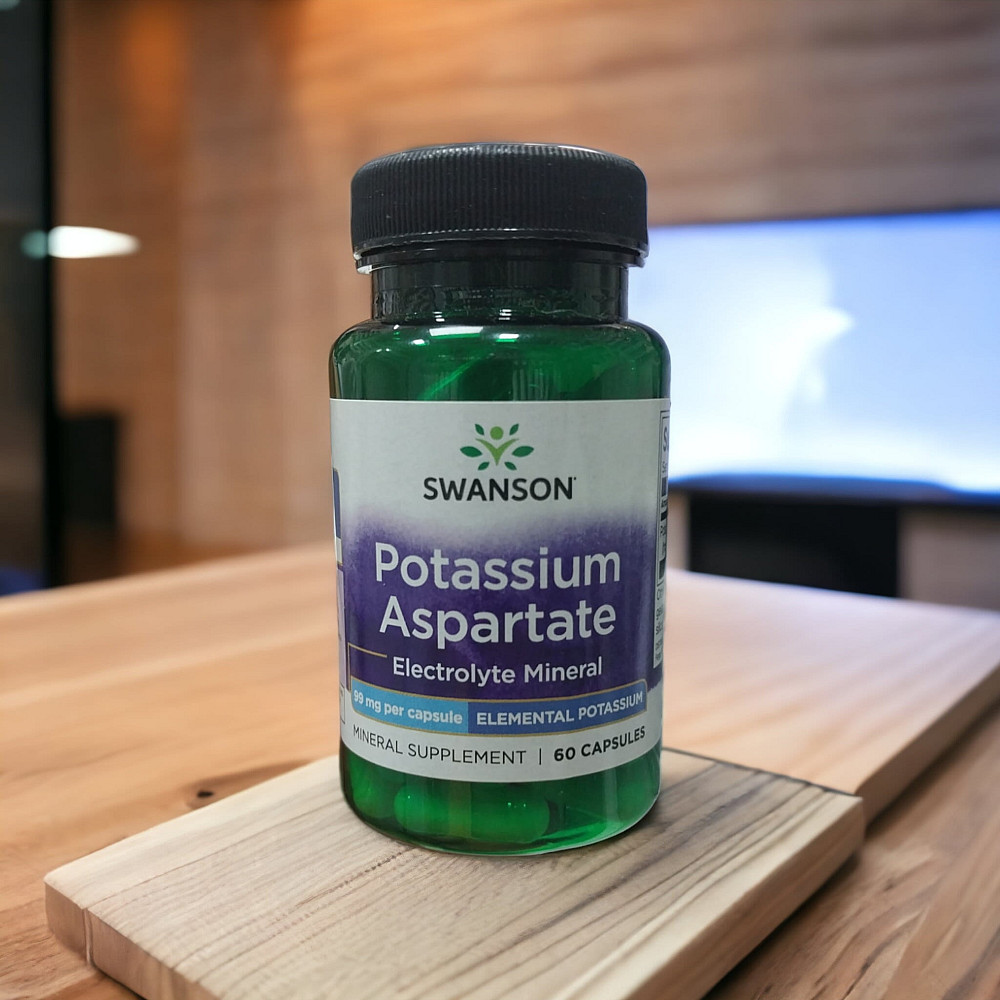 Potassium Aspartate, 99 mg, 60 Capsules Луцк - изображение 2