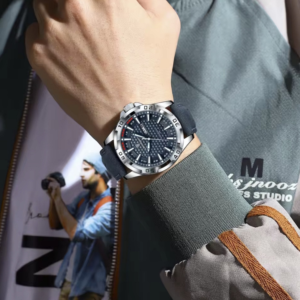 Часы мужские наручные кварцевые Poedagar Gambit Синий Винница - изображение 7