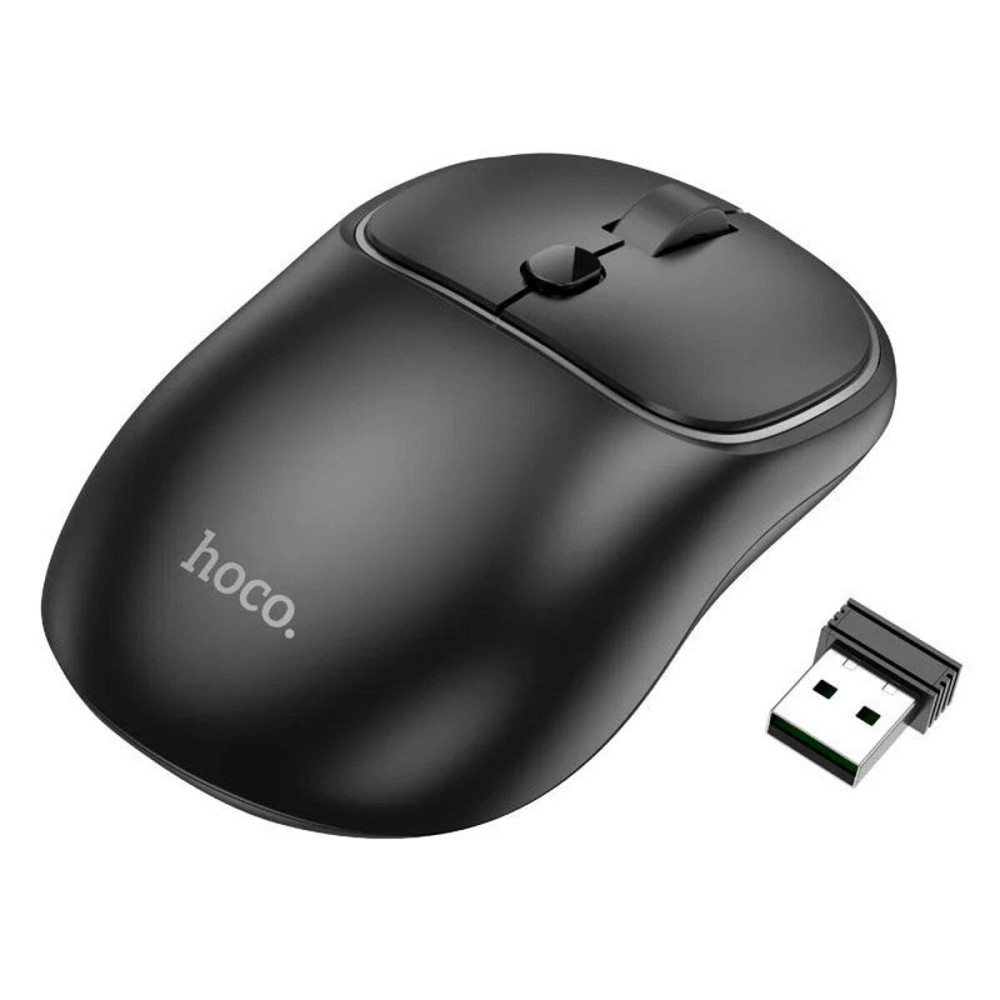 Миша Hoco GM25 Royal dual-mode business wireless mouse Dark Night Black (6942007608527 ) Київ - фото 1