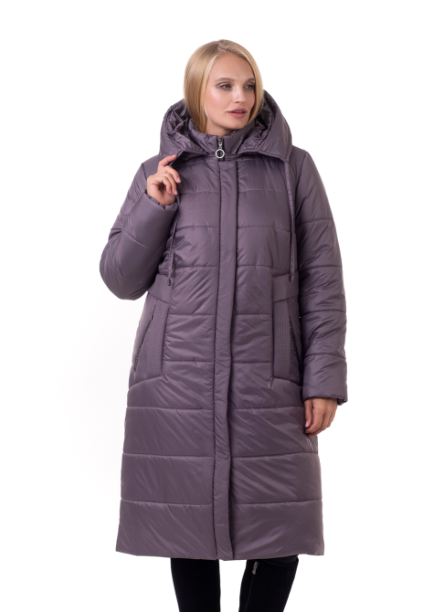 Жіночий пуховик із капюшоном великих розмірів Київ - фото 1