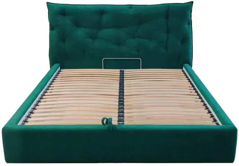 Кровать BNB Двуспальная Mayflower Premium 160 х 200 см Simple С дополнительной металлической цельносварной рамой Зеленый Киев - изображение 1