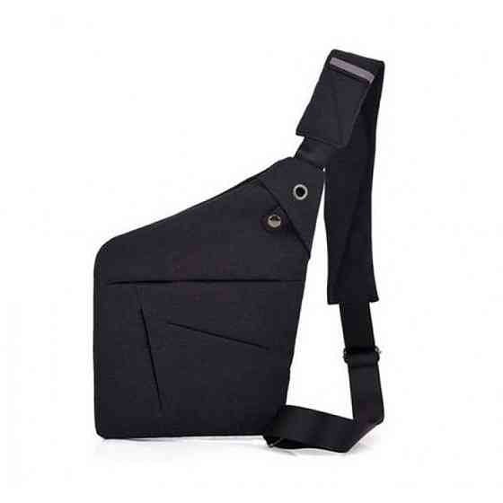 Чоловіча сумка-месенджер Cross Body Чорна 4634 Київ