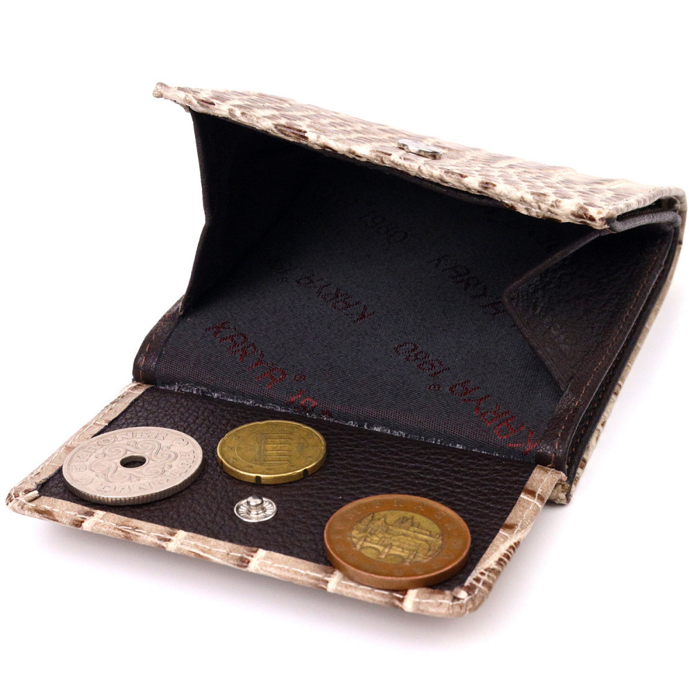 Оригинальный женский кошелек из натуральной кожи под крокодила KARYA 21314 Разноцветный Киев - изображение 8