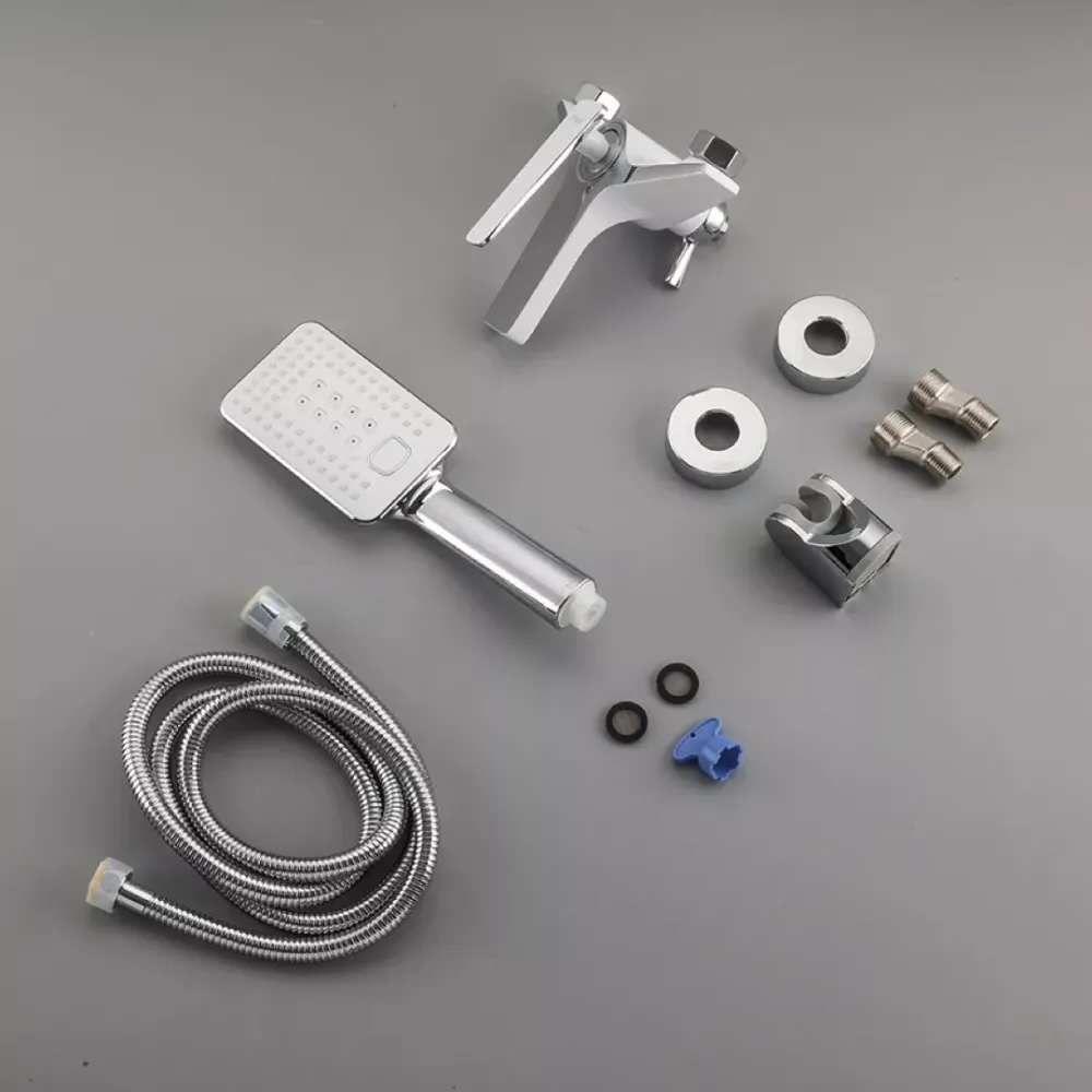 Змішувач для ванни з душовим гарнітуром Frap H58 F3258 білий/хром Київ - фото 8