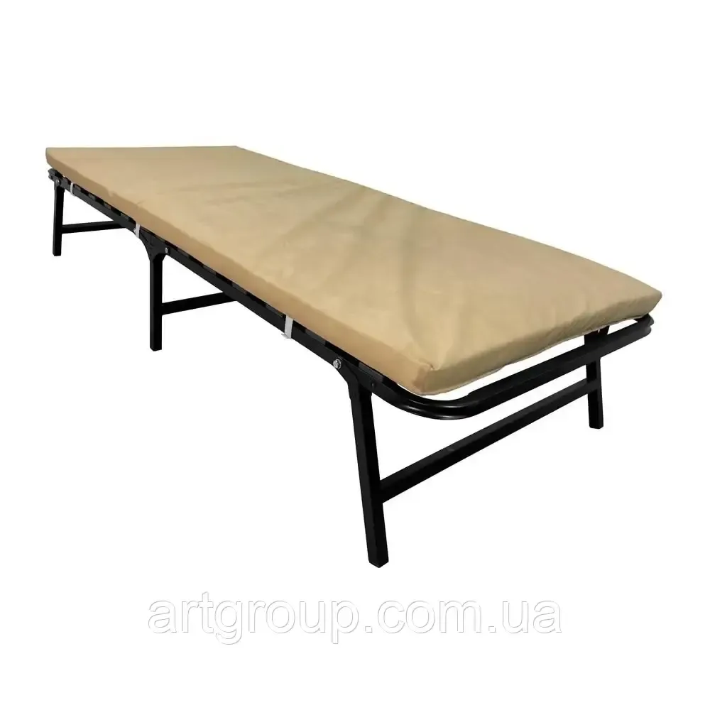 Розкладне Ліжко CoolSleep Richman 80 x 190 С ортопедическим матрасом и металлическим каркасом Чорний Дніпро - фото 14