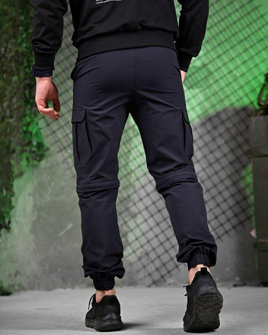 Мужские летние такатические штаны трансформер шорты Дснс синие Одесса - изображение 14