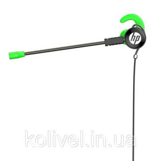 Навушники з мікрофоном HP DHE-7004 (ігрова мобільна гарнітура) Green (DHE-7004GN) Київ