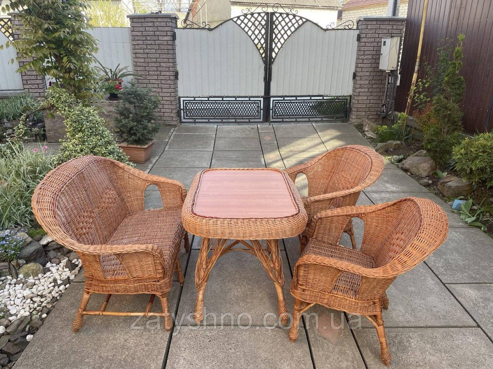 Плетені меблі з лози з диваном Київ - фото 4
