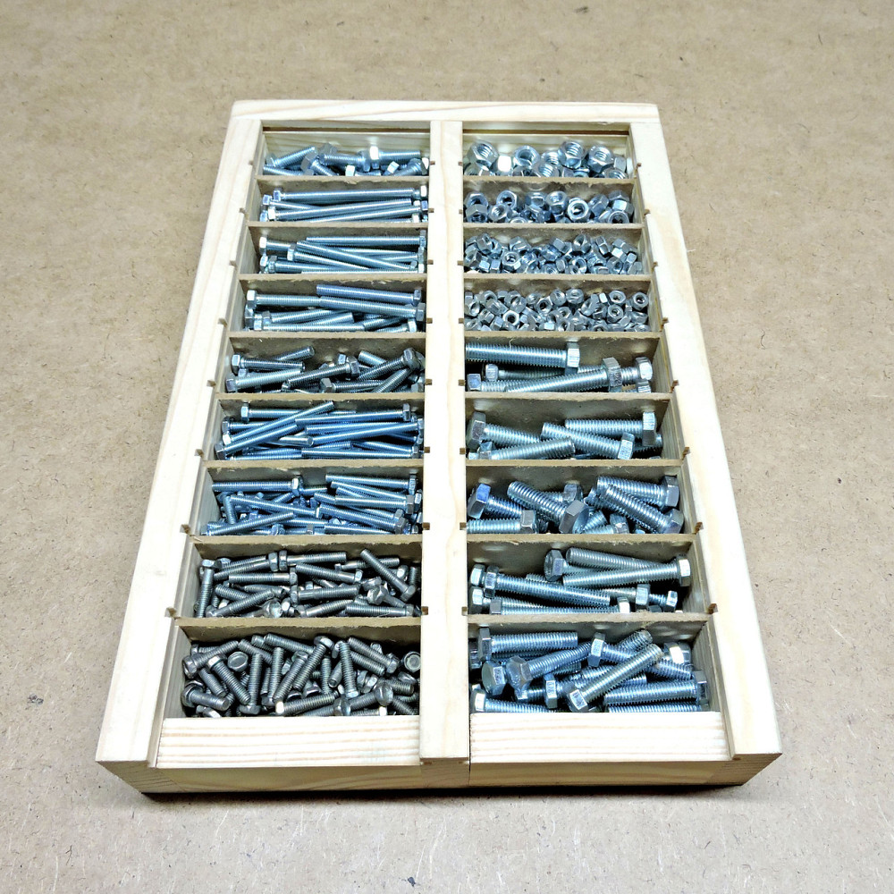 Набір 2х болтів і гайок М4-М8 1110шт Миколаїв - фото 3