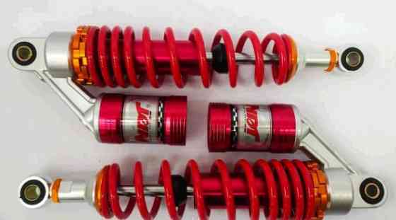 Амортизатори (пара) мопед Дельта 325mm, газомасляні (червоні) Мукачево