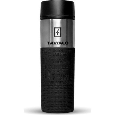 Термокружка Tavialo + 2 ущільнювальних кільця 420 мл Чорний (190420101) Винница - изображение 1