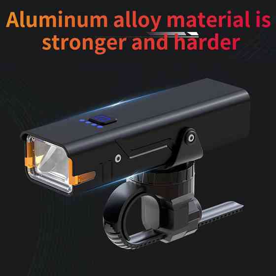 Універсальна велосипедна фара, Легкий алюмінієвий ліхтар для велосипедистів, Ліхтар для велоподорожей DM-38 Івано-Франківськ