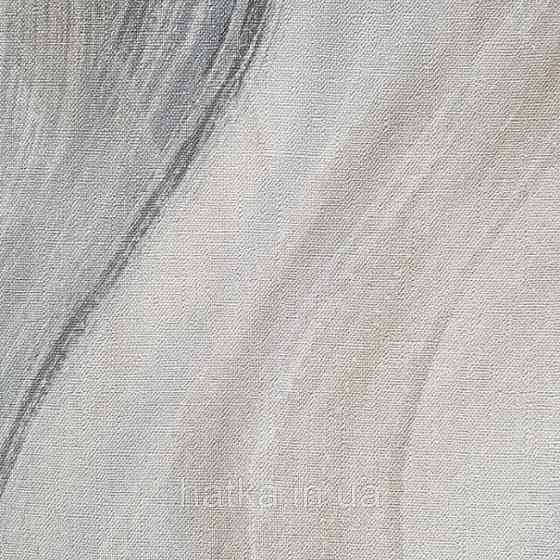 Шпалери вінілові на флізелін Marburg Shades гарячого тиснення голубі, бежеві, сірі, чорні смуги хвилі Київ