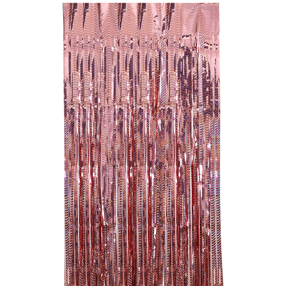 Дождик для фотозоны с блестящей голограммой 2 м на 1 м розовое золото Киев - изображение 4