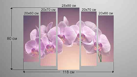 Модульная картина Орхидея Art-106_5 Киев
