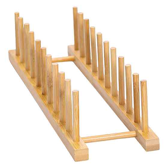 Деревянная подставка для тарелок и крышек на кухню Киев