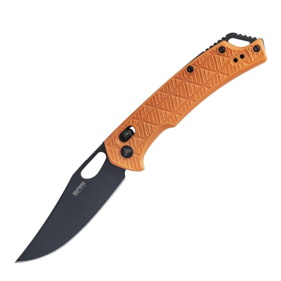 Ніж складаний туристичний SRM Retriever 9201-PJ (9 см) 8Cr13MoV / FRN помаранчевий Київ - фото 1