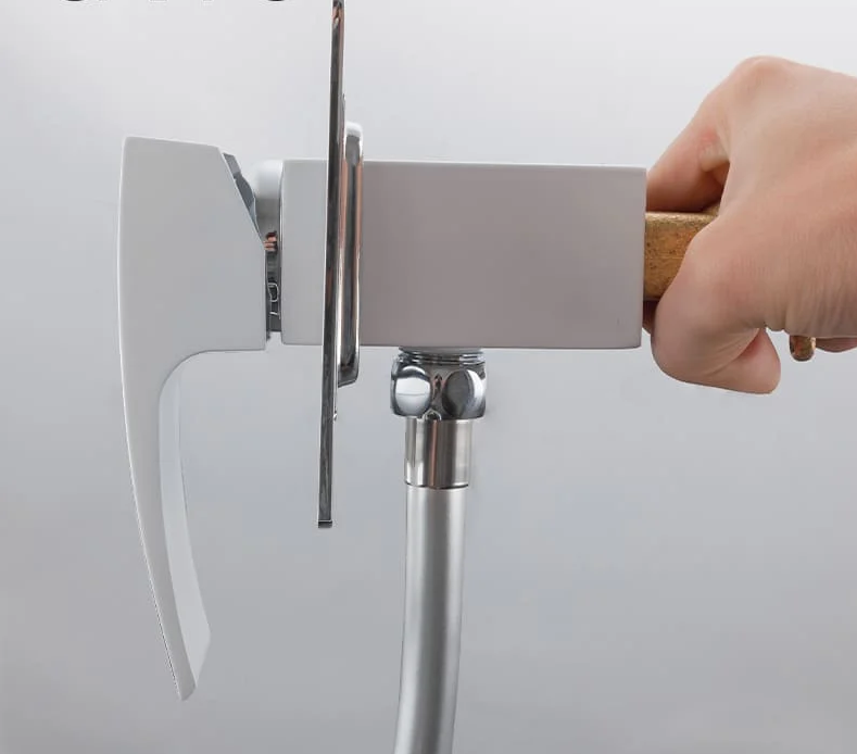 Змішувач для гігієнічного душу Koer KB-23007-04 (Колір хром+білий) (KR5162) Чернівці - фото 3